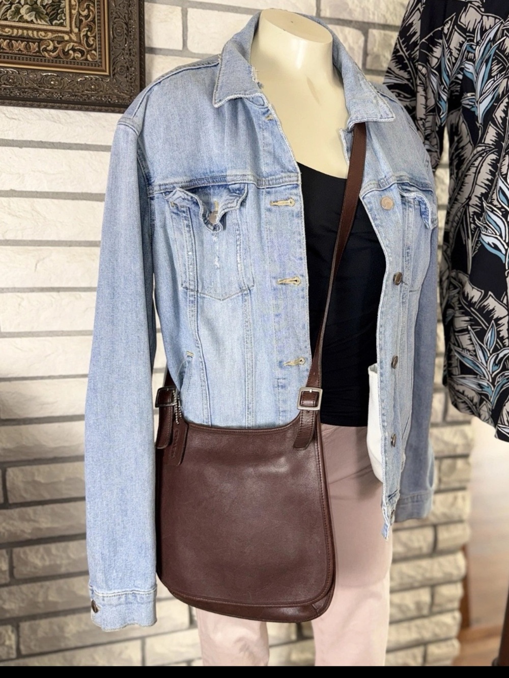 Vintage Coach 9135 Legacy Hippie Flap Brown Leather Crossbody Bag Purse EUC